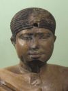 Tvář sochy panovníka Neferrea. © Archiv Českého egyptologického ústavu, Milan Zemina.