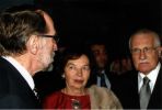 prezident ČR Václav Klaus s manželkou Livií a profesorem Miroslavem Vernerem