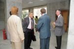 Dr. Magdy Ghandour ze SCA, prof. Reiner Stadelmann, prof. Miroslav Verner, prof. Ladislav Bareš