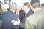 prezident ČR Václav Klaus přichází na vernisáž